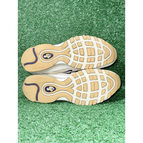 Nike Air Max 97 Air Sprung Cream Sesame Running Shoes Mens Size 8.5 Gym Sneakers - Picture 8 of 9